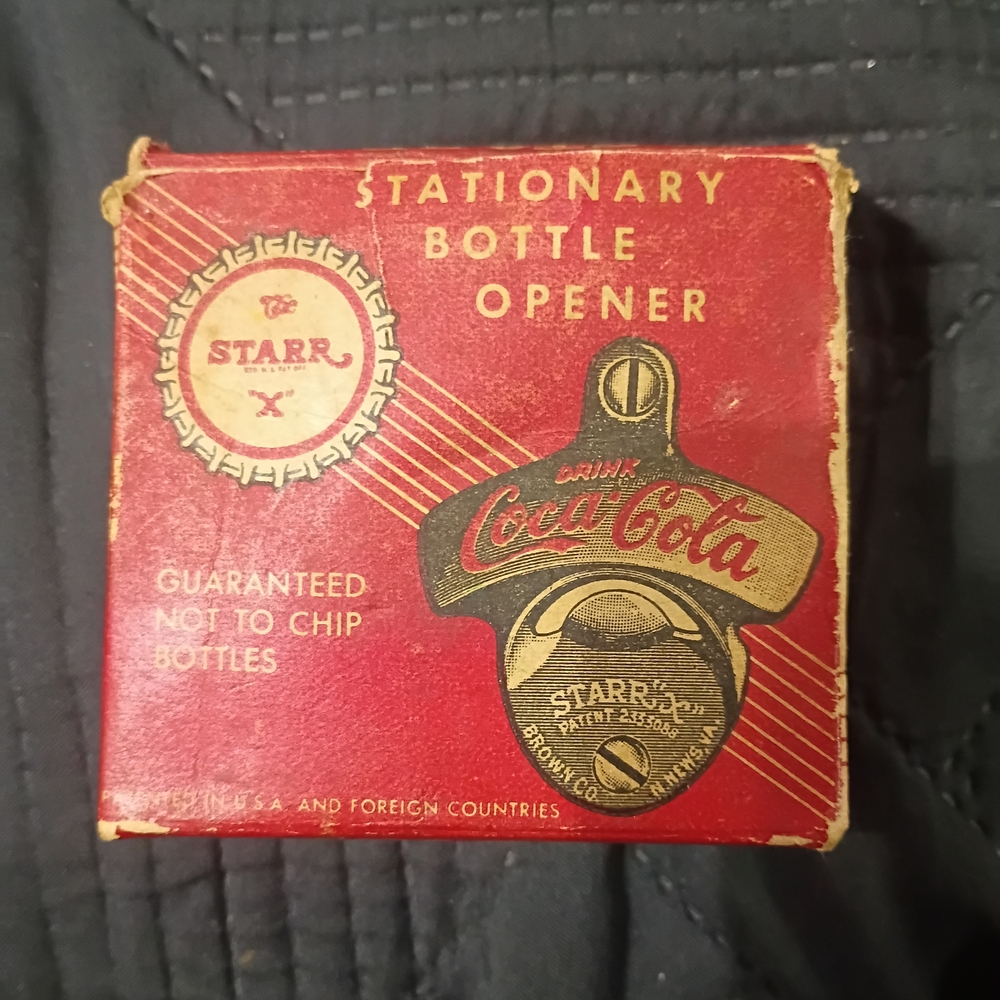 Coca-Cola Stationary Bottle Opener in Red Box